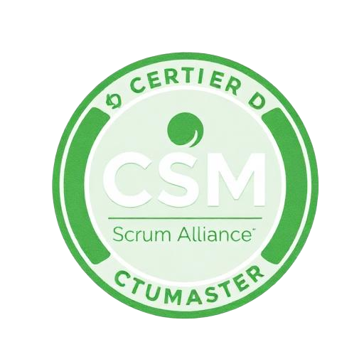 Certified Scrum Master certification badge