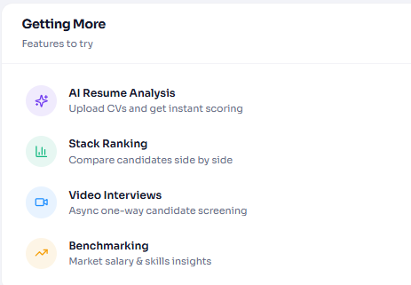 MRD Recruit features panel