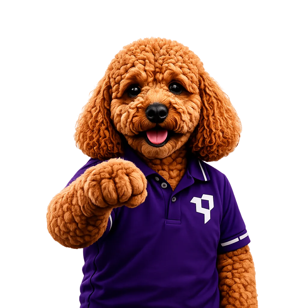 MRD mascot ready to help your business grow