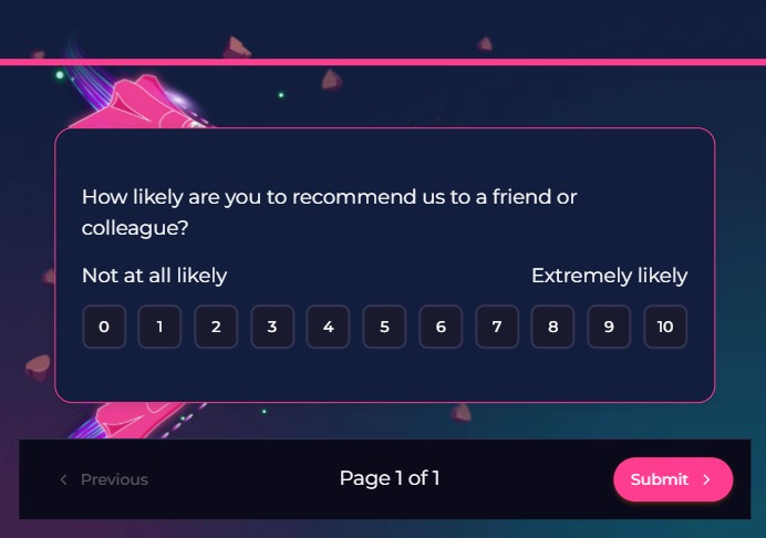 Branded survey respondent view