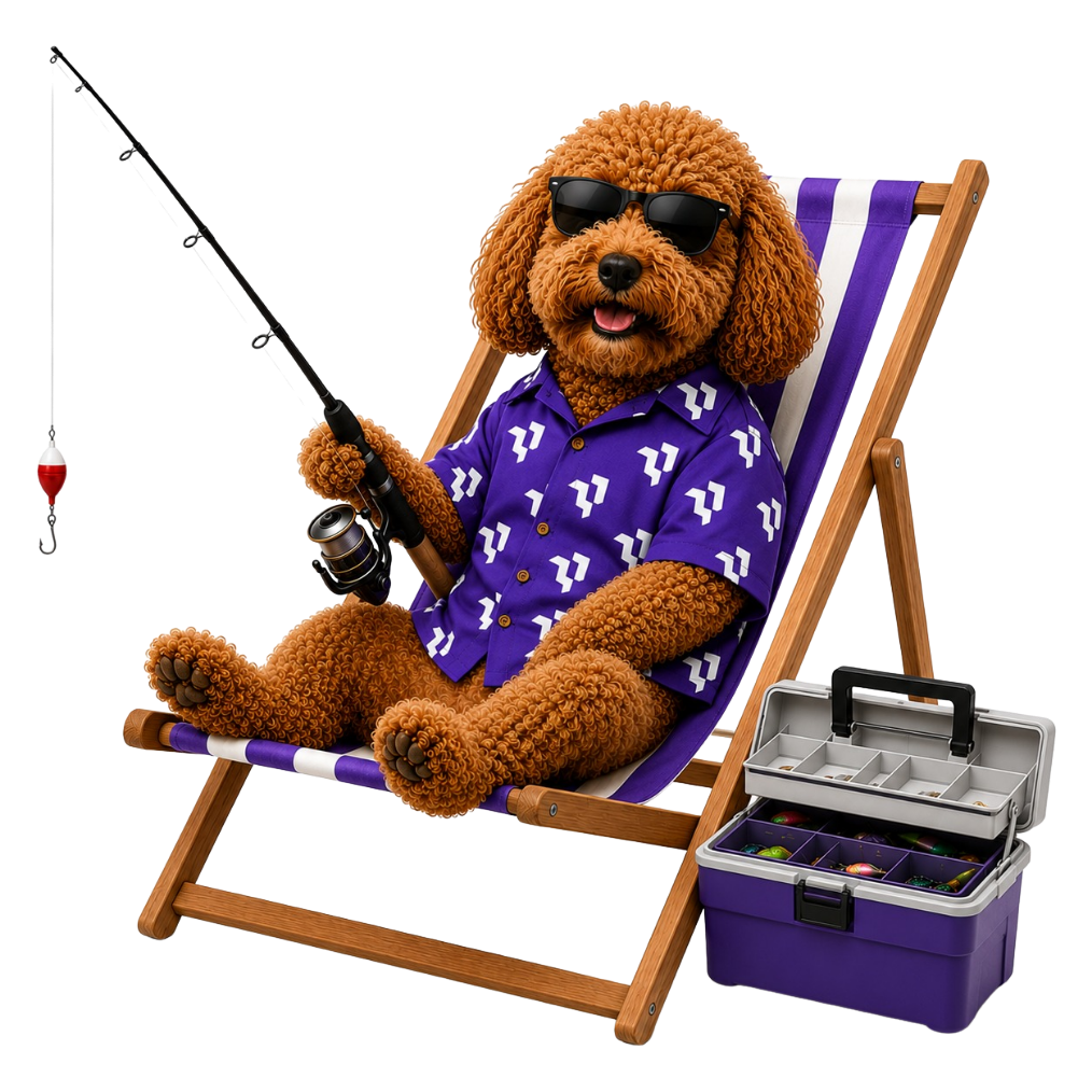 MyRepublic Digital mascot relaxing on a deckchair